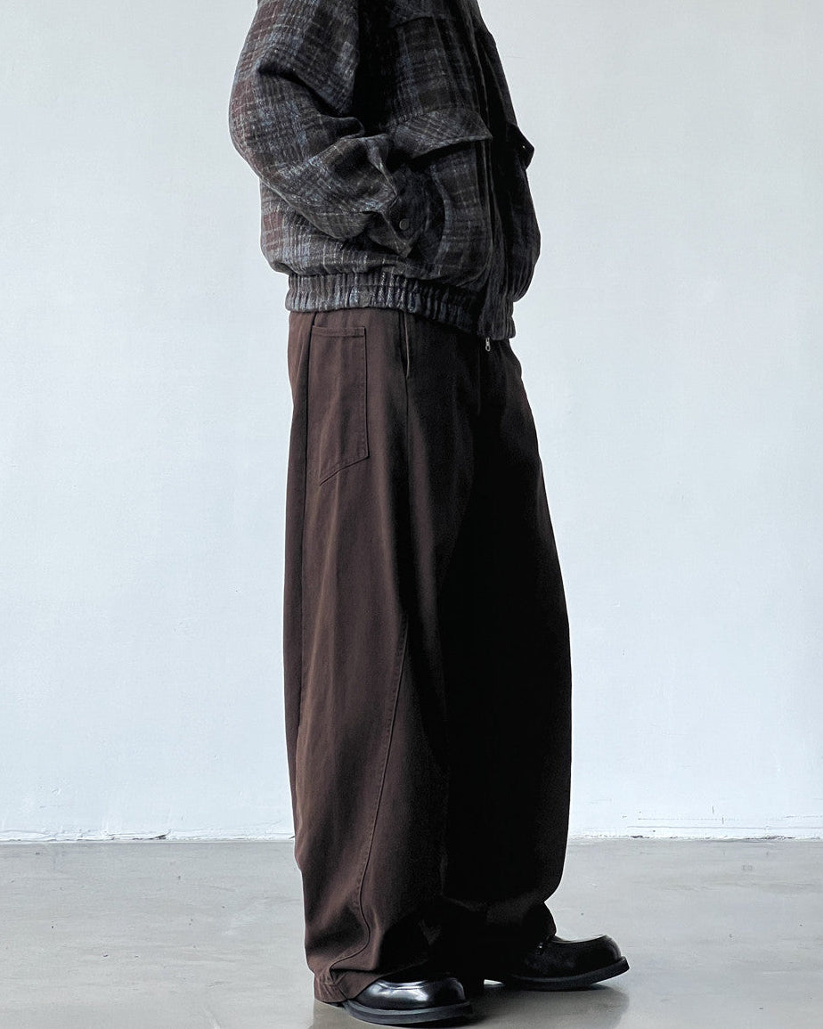 Slate Relaxed Cotton Trousers