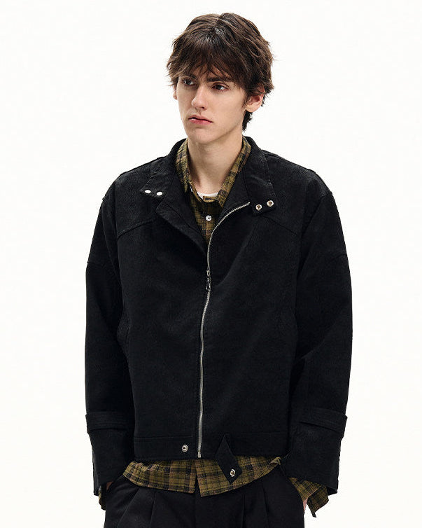 Quilted Cotton-Nylon Zip Jacket
