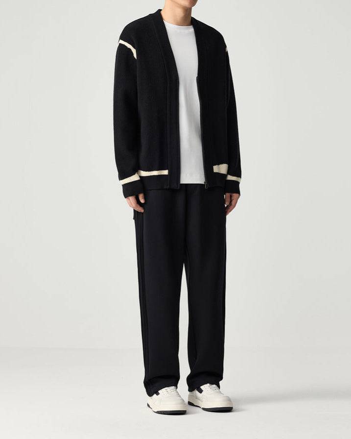 The Mo Maike 2025 Stylish V-Neck Knit Cardigan