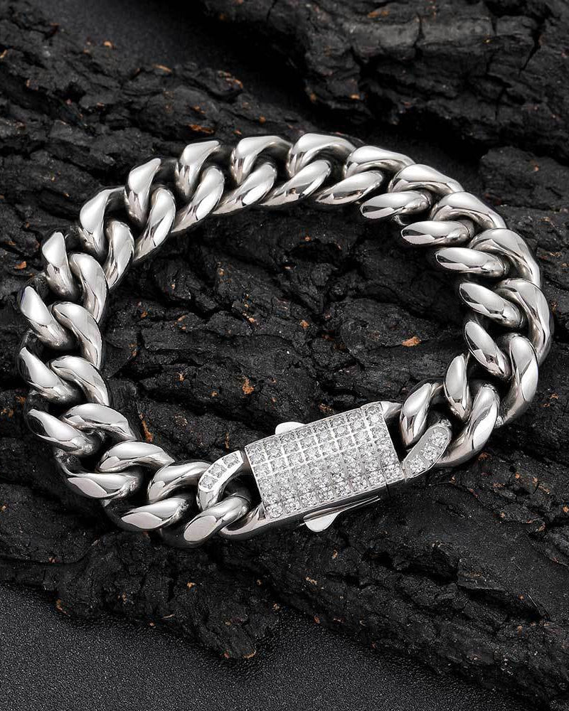 Signature Pavé Cuban Link Bracelet