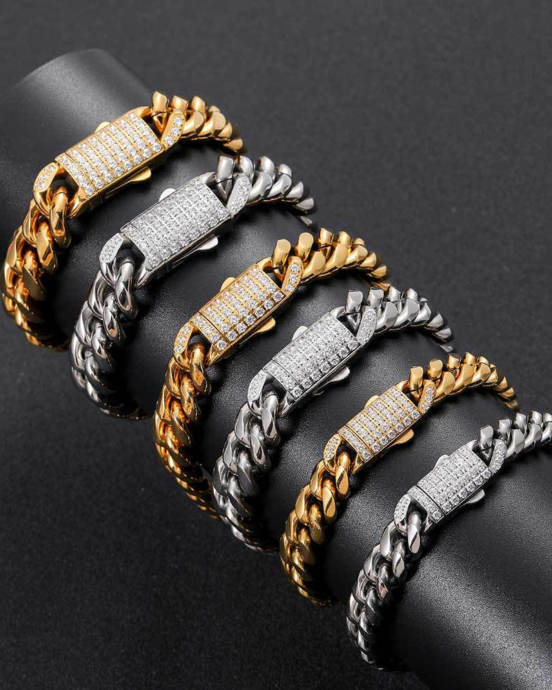 Signature Pavé Cuban Link Bracelet