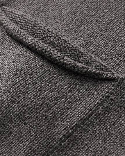 The Mo Maike UrbanCraft Thick Knit Half-Turtleneck Cardigan