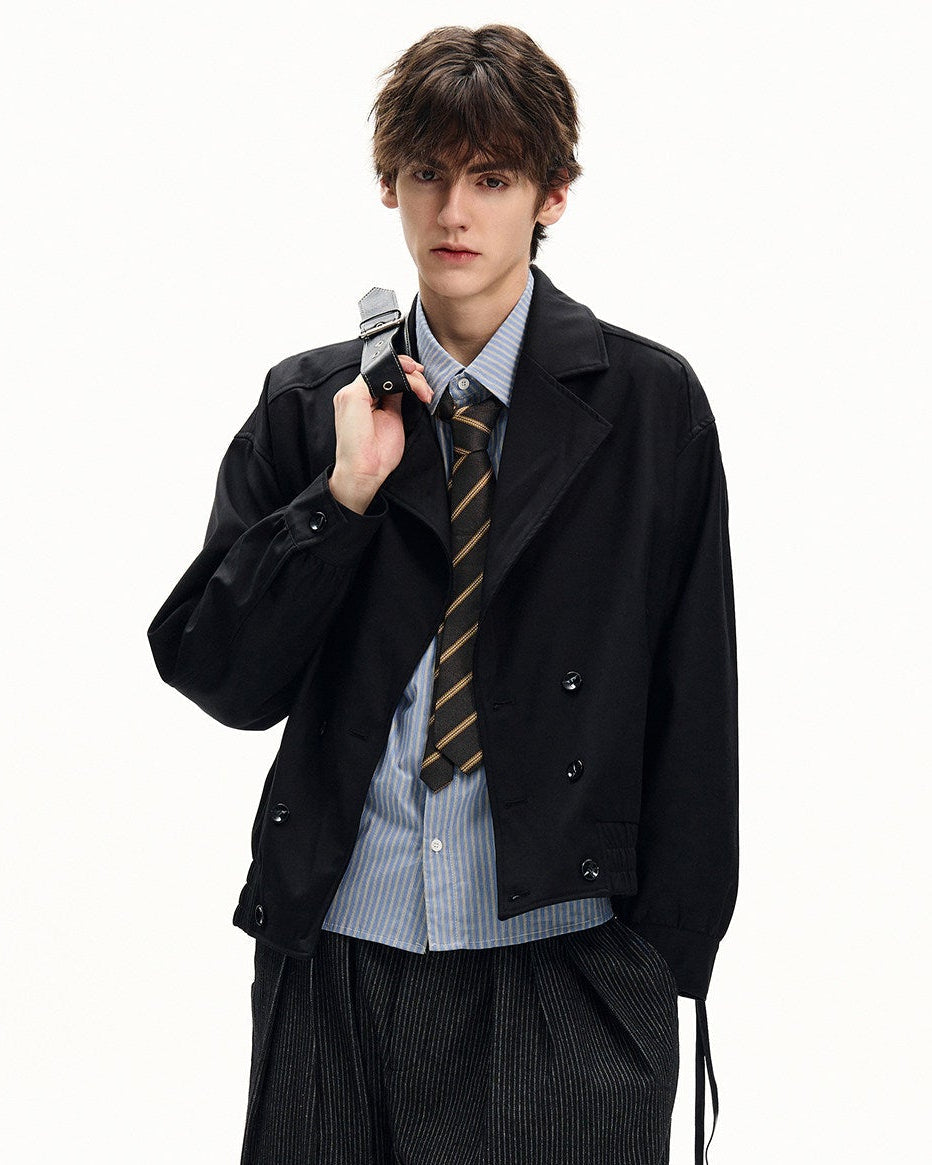 Casual Black Suit Jacket