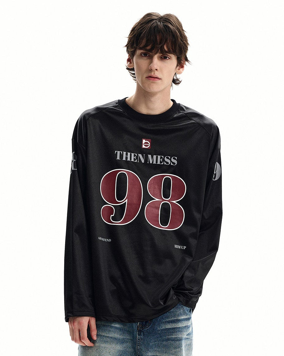 Loose Graphic Long Sleeve Jersey