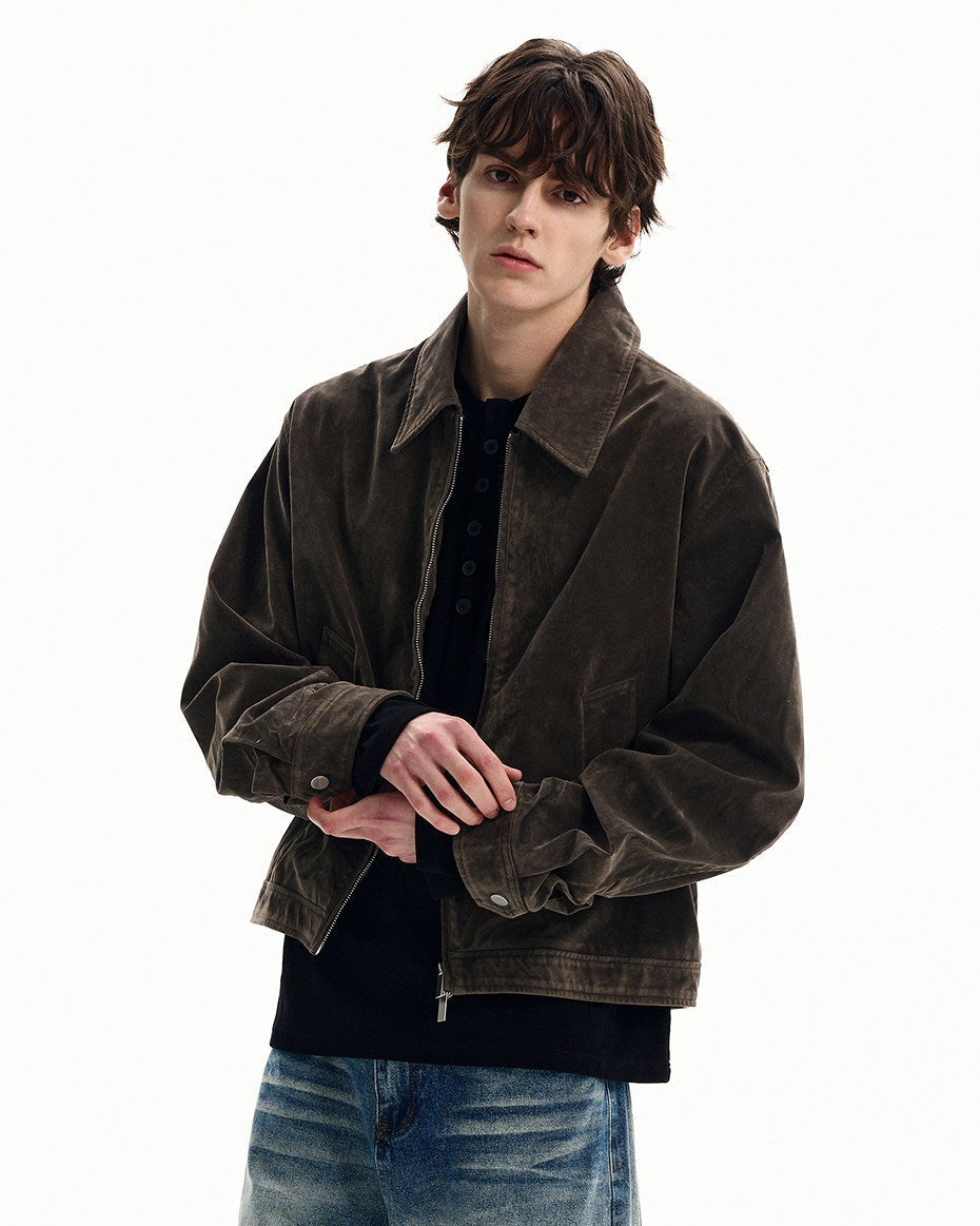Vintage Wash Cotton Casual Jacket