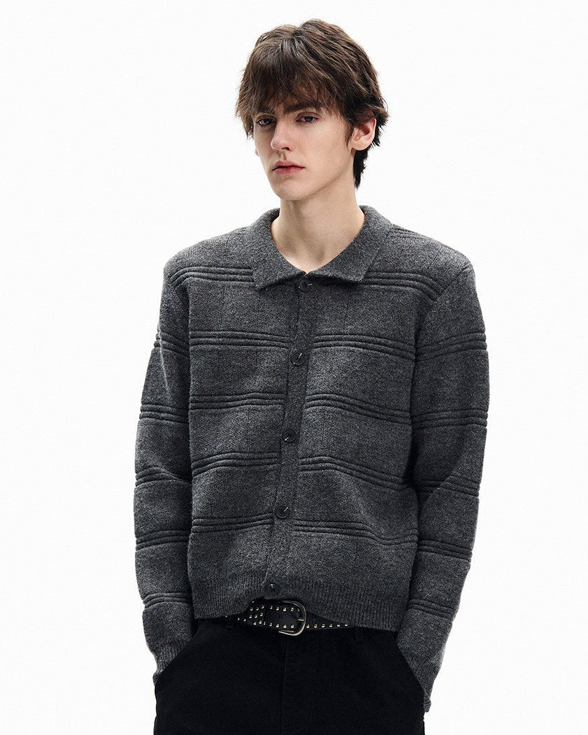 Clean Weave Wool Cardigan