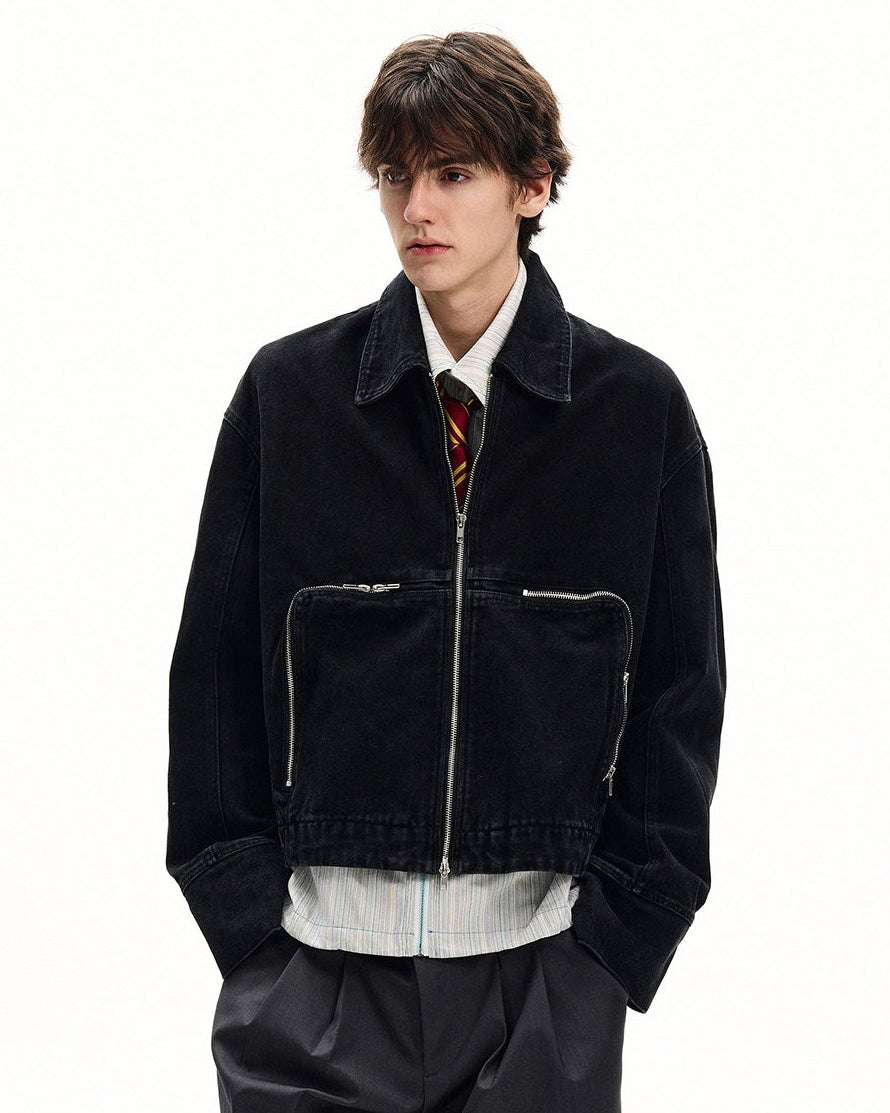 Contemporary Cotton Zip Jacket