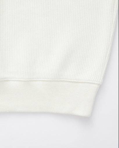 Vertical Texture Half-zip Sweatshirt