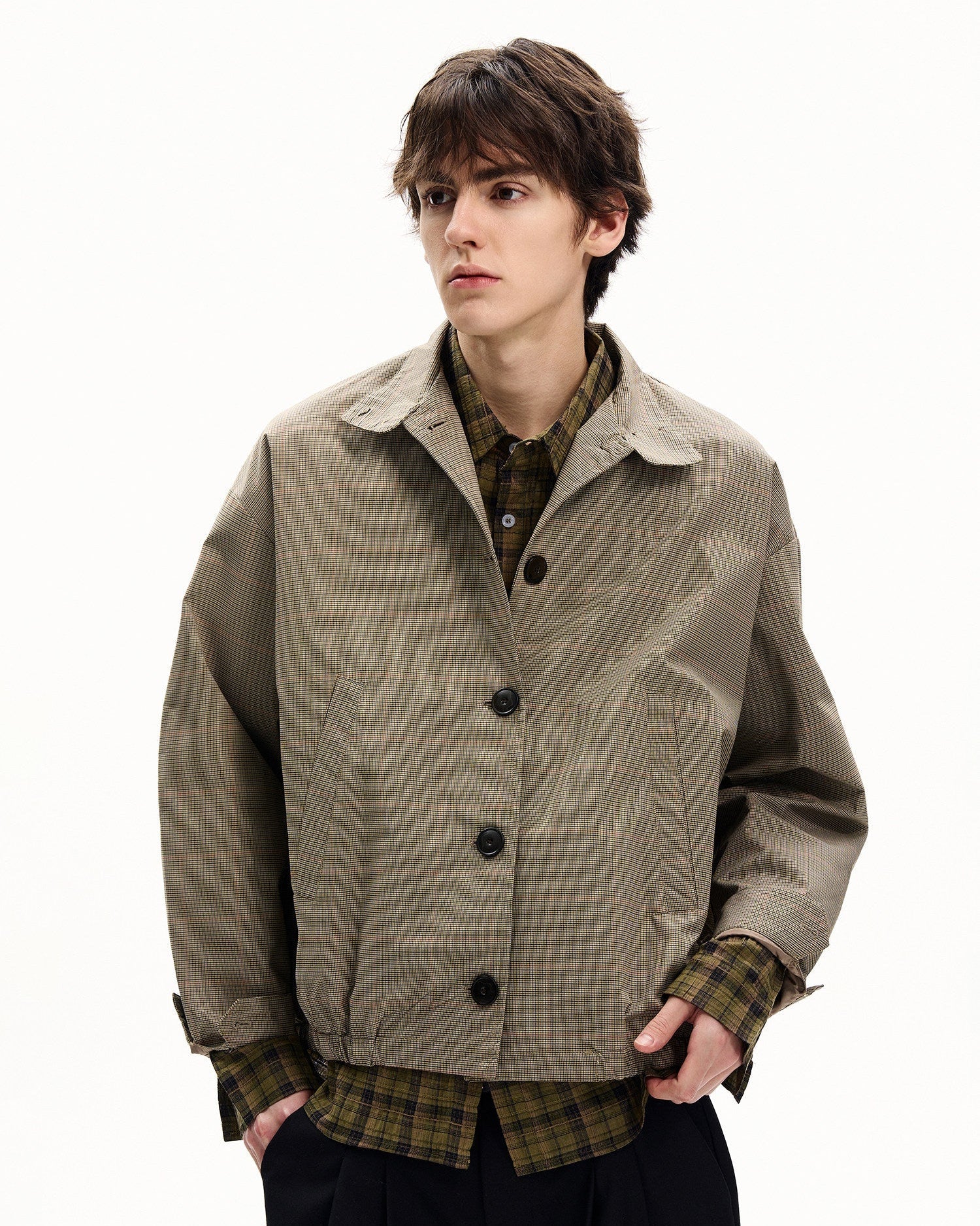 Classic Micro Checkered Utility Jacket