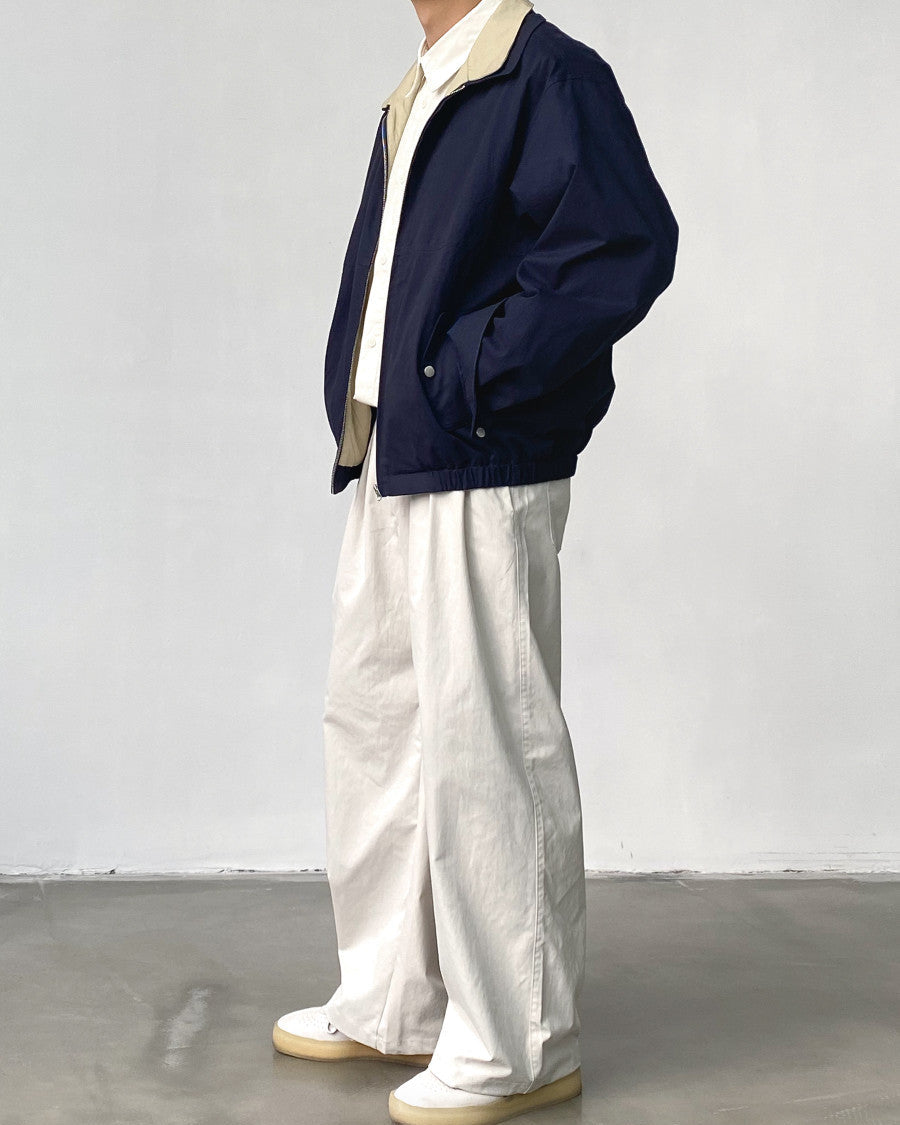 Easy Wide Leg Cotton Trousers