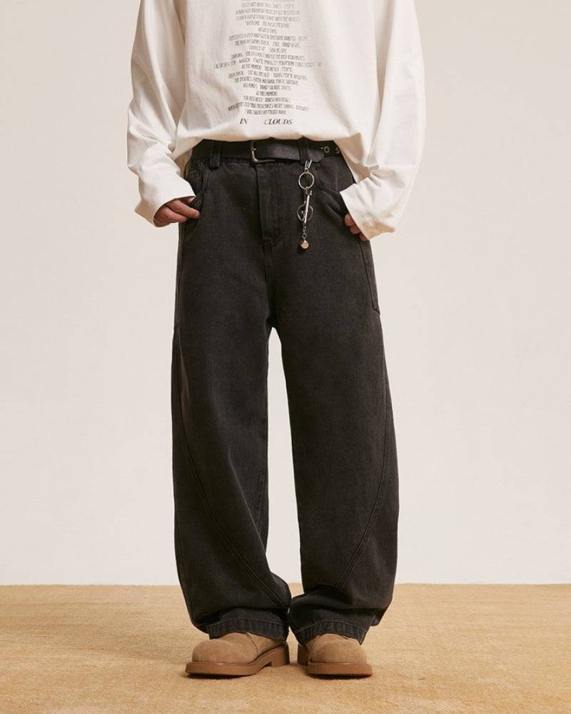 Urban Relaxed-Fit Washed Black Jeans