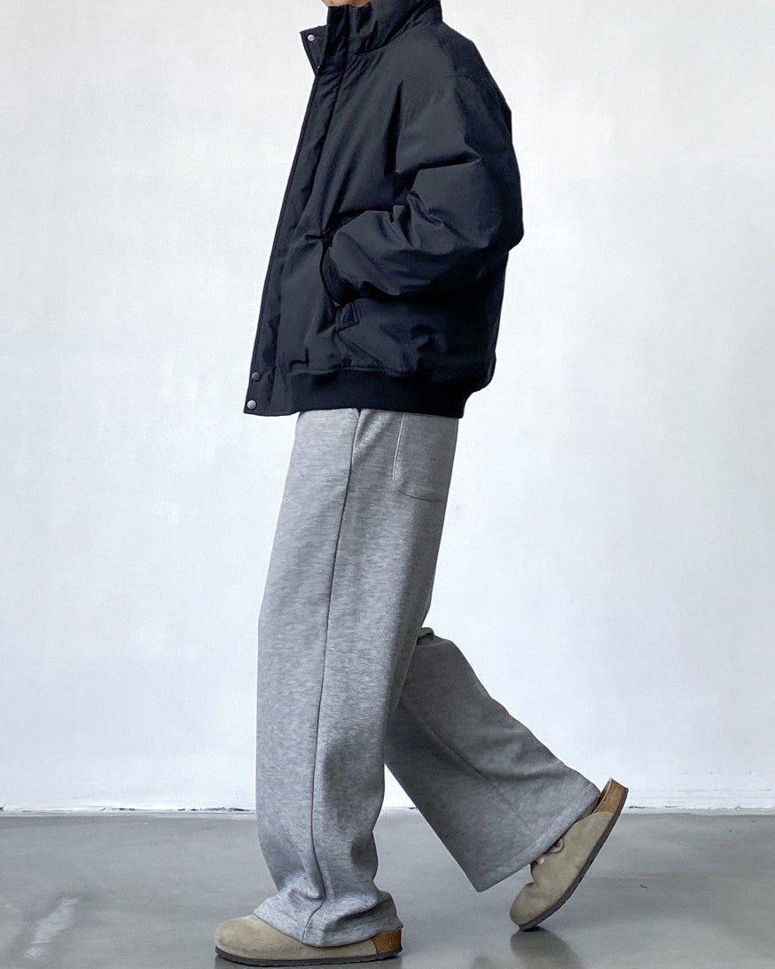 Wide Knit Jersey Trousers