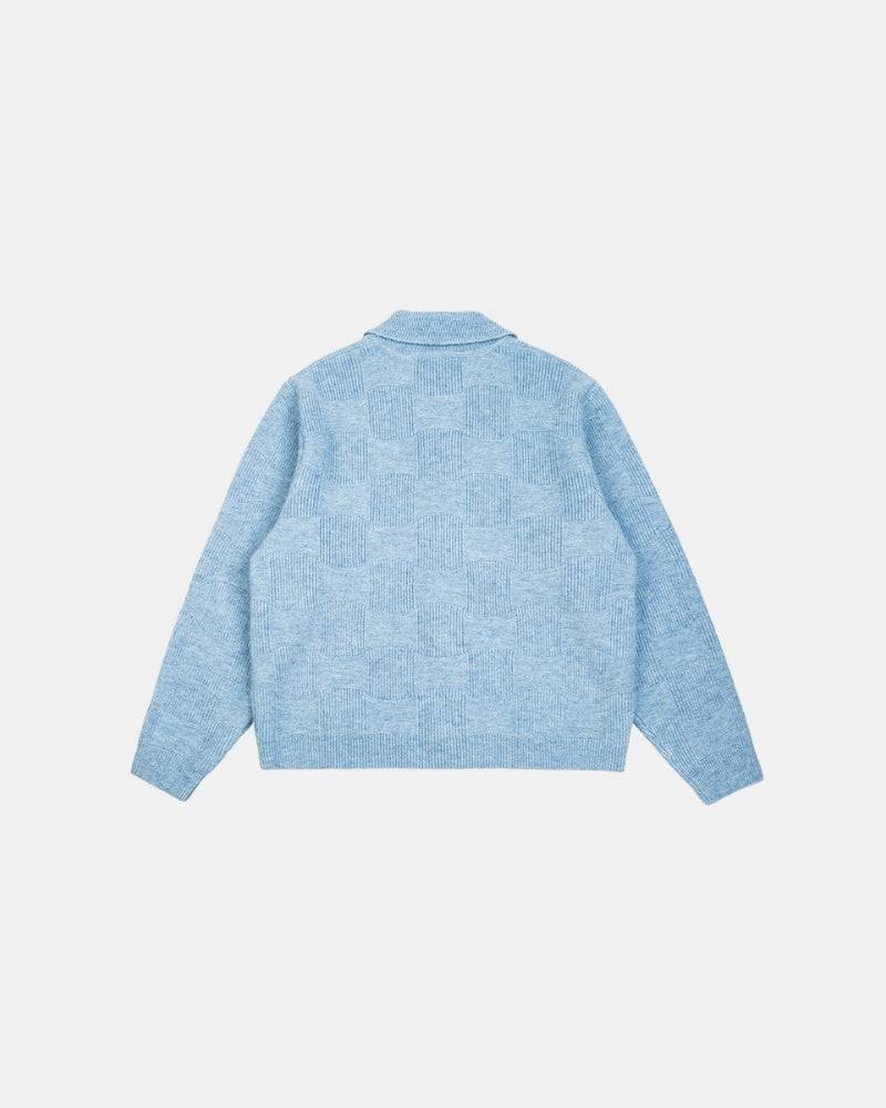Block Synogram Textured Knit Button Cardigan