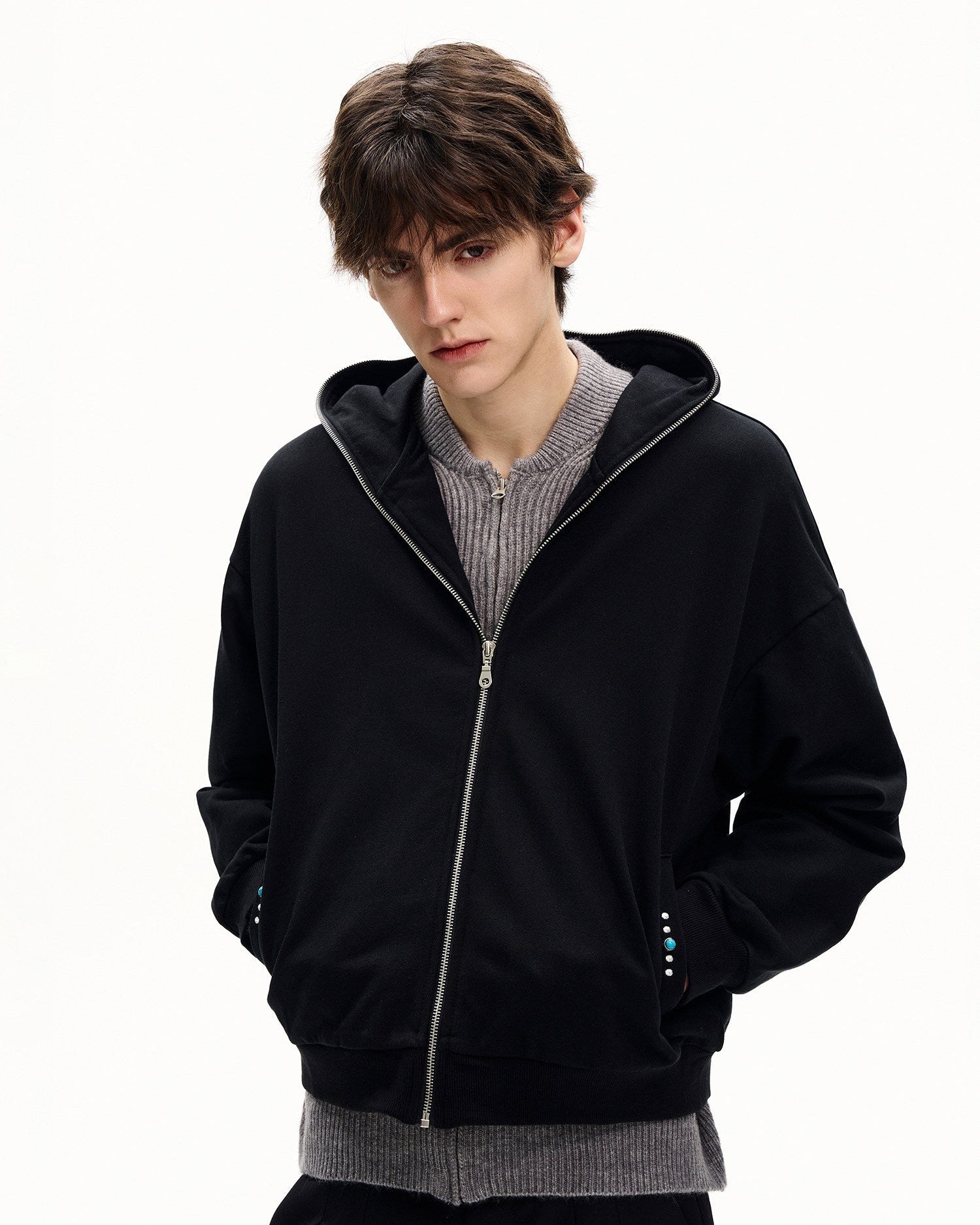 Premium Knit Hooded Jacket