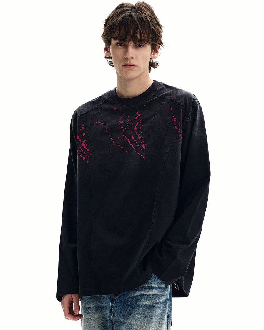 Paint Splatter Cotton Sweater
