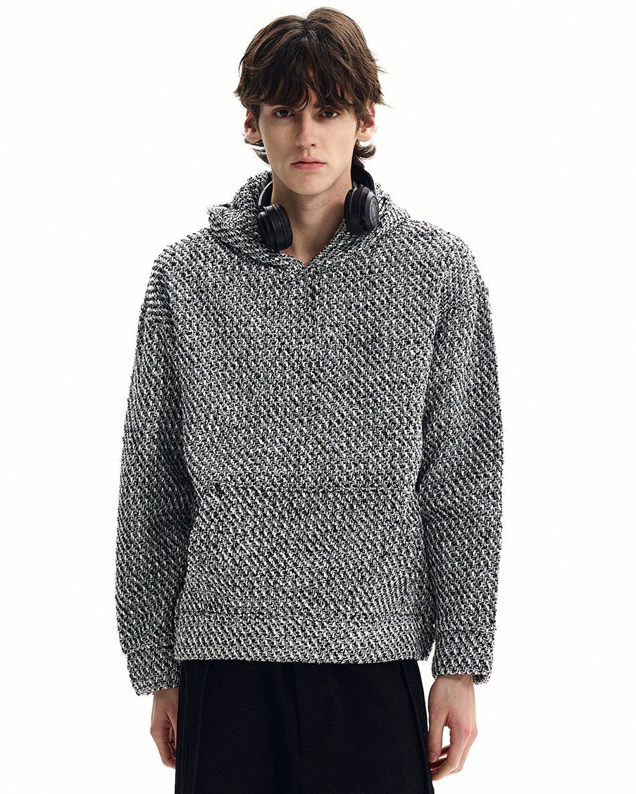 Modern Marl Knit Hoodie