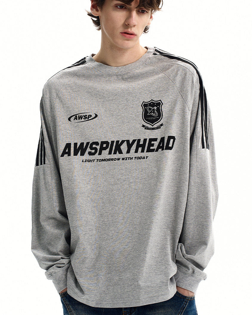 Solid Cotton Blend Crewneck Sweatshirt