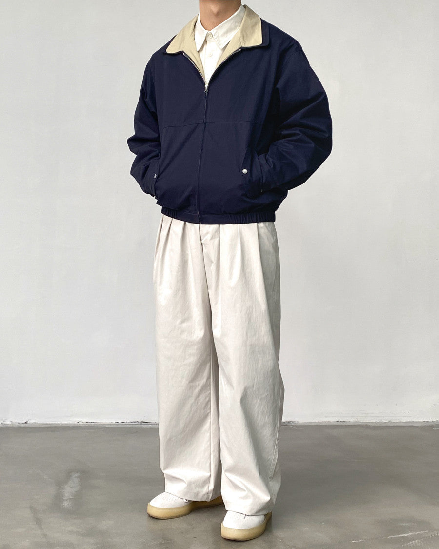 Easy Wide Leg Cotton Trousers