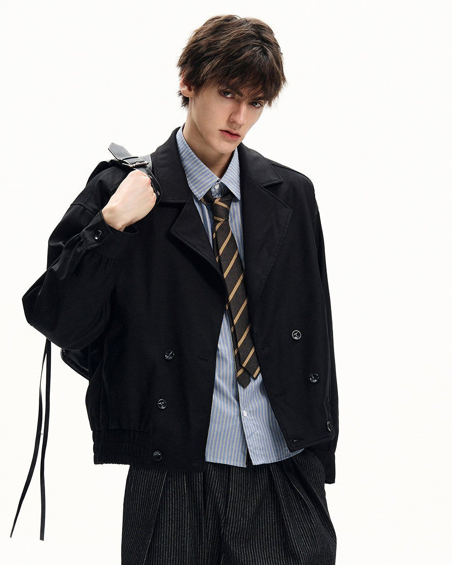 Casual Black Suit Jacket