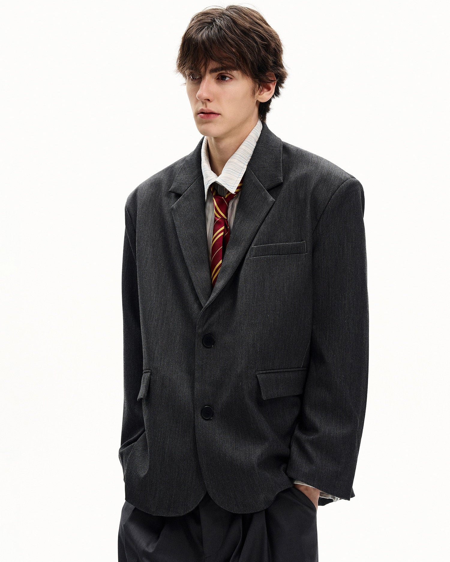 Classic Tailored Wool Blazer