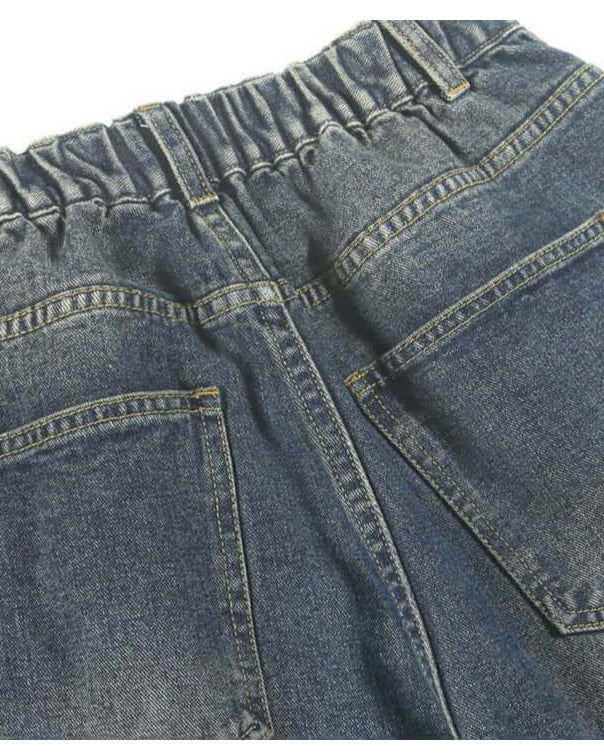 Wide Straight Mid-Rise Denim Jeans