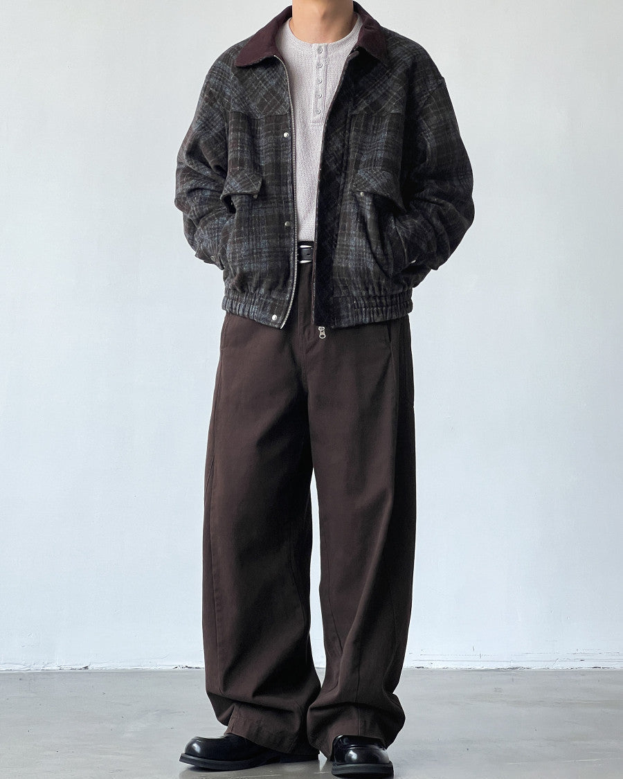 Slate Relaxed Cotton Trousers