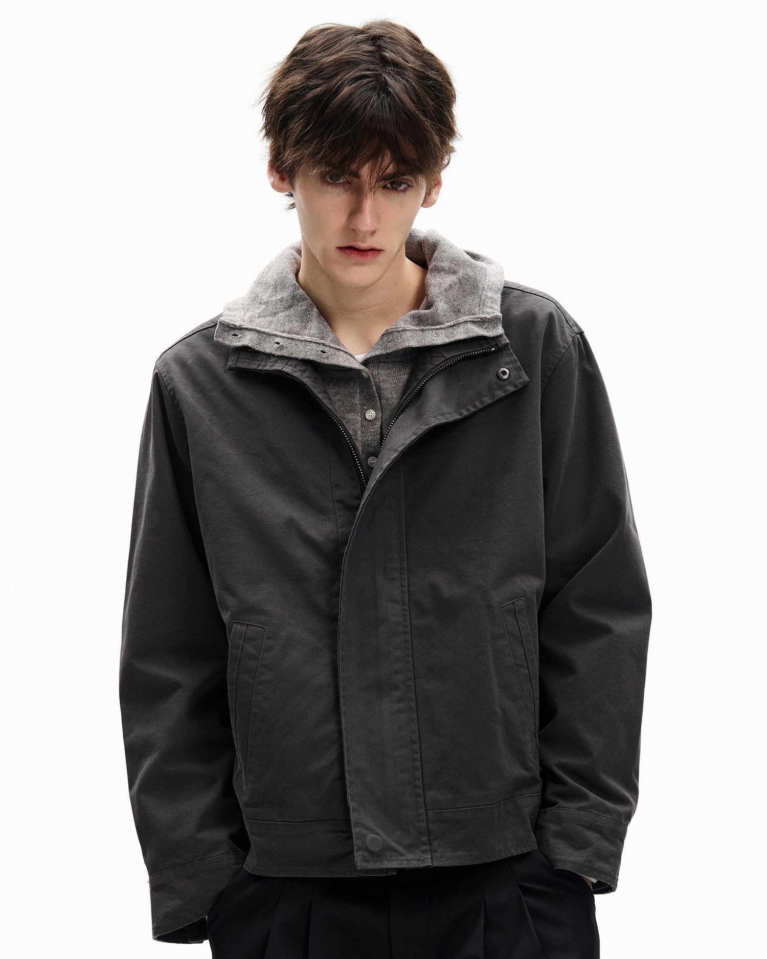 Modern Hooded Workwear Jacket