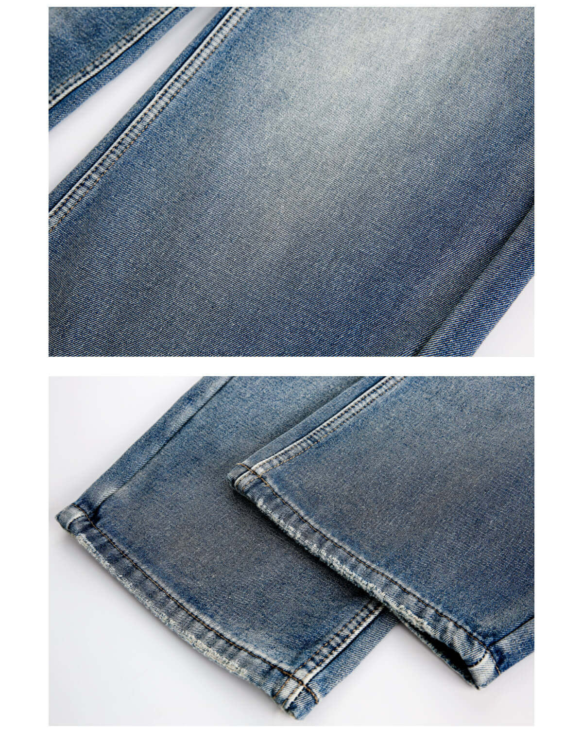 Washed Wide Loose Denim Jeans