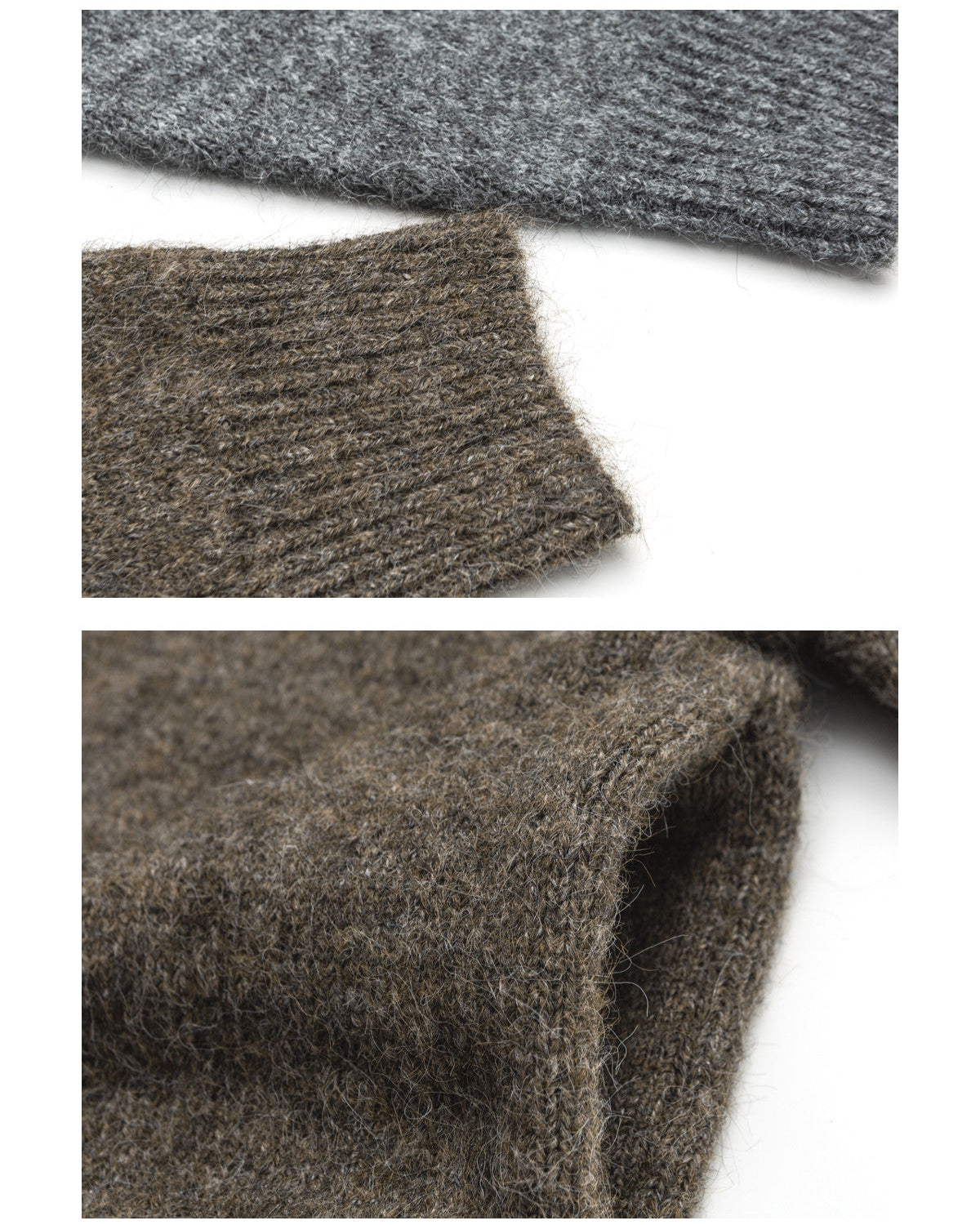 Wool Blend Hooded Knit Cardigan