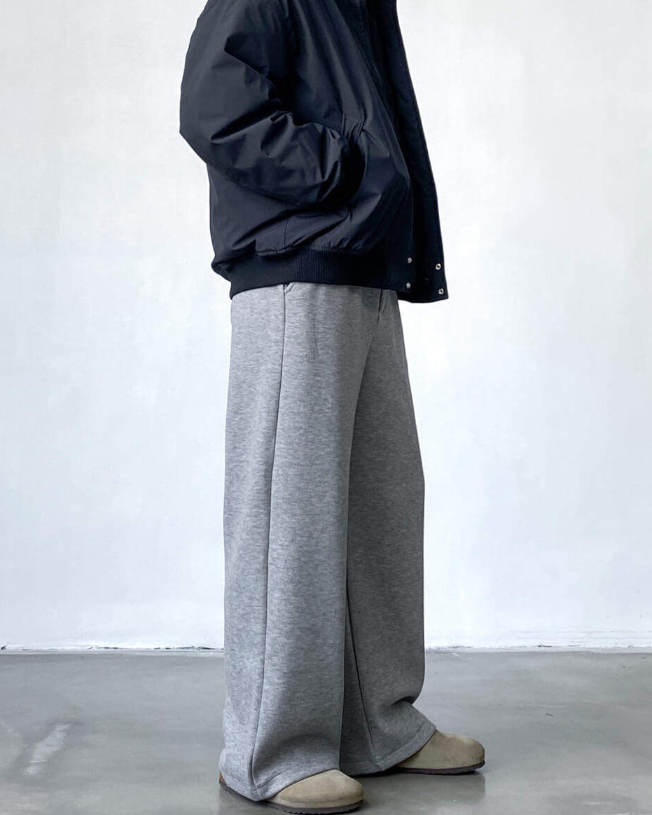 Wide Knit Jersey Trousers