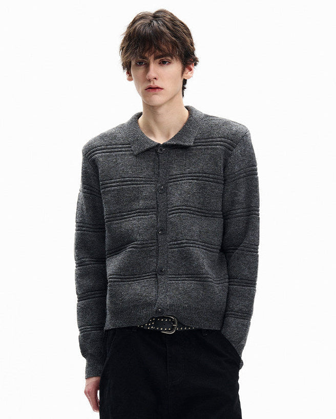 Clean Weave Wool Cardigan