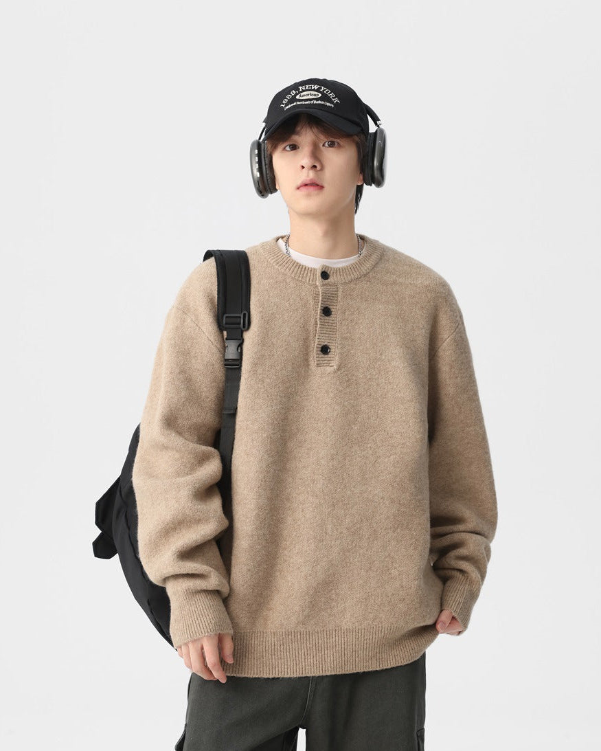 The Haven Knit Henley Sweater