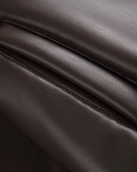 The Furline PU Winter Coat