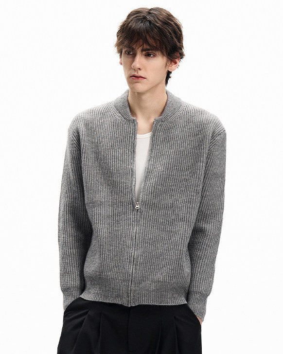 Clean Line Ribbed Cardigan