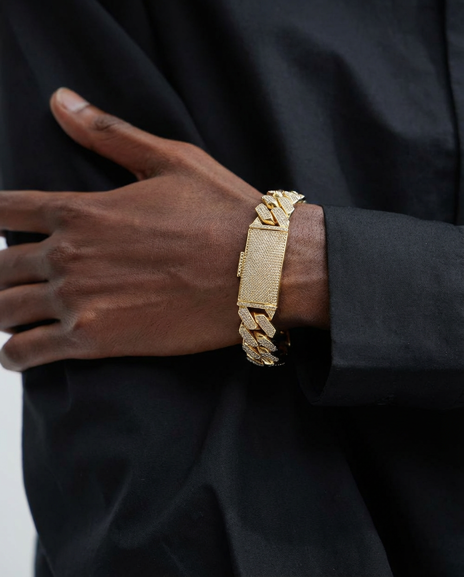 Grand Pavé Cuban Link Bracelet