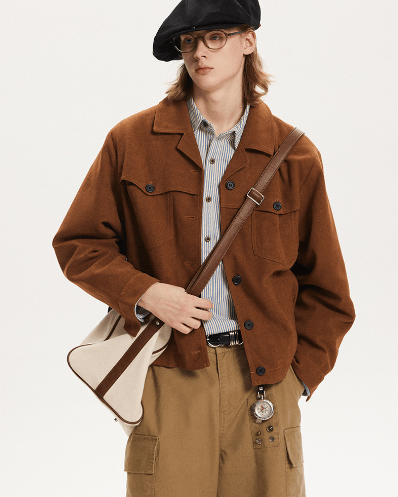 Structured Wool-Blend Overshirt