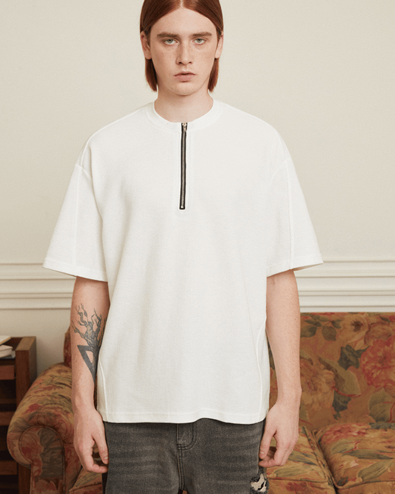 Oversized zip tee