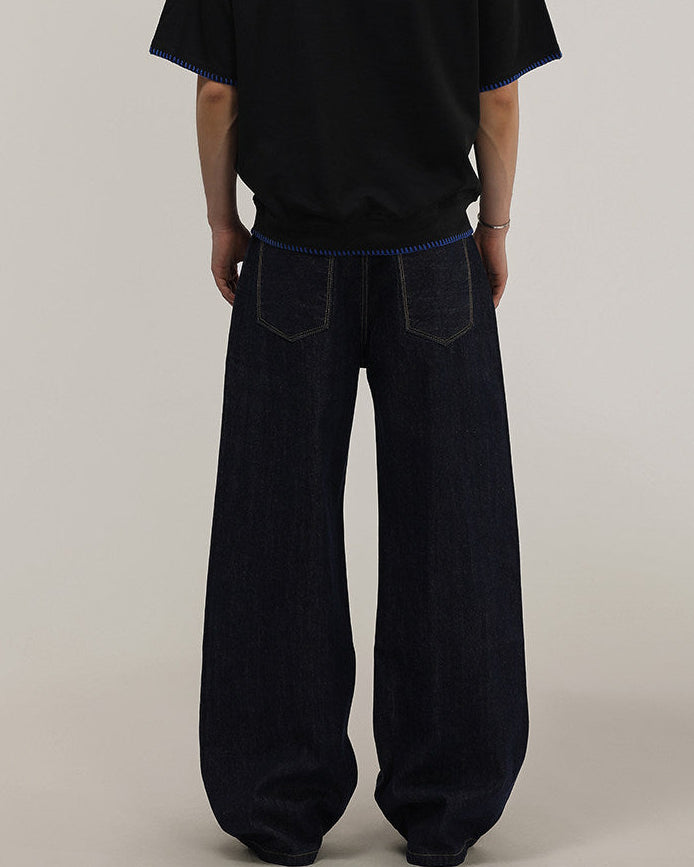 Straight Flow Denim Jeans