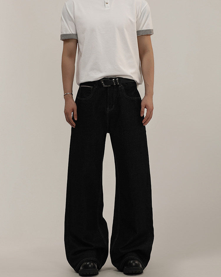 Straight Flow Denim Jeans
