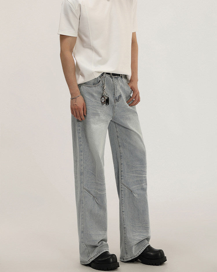 Light Wash Denim Relaxed Jean