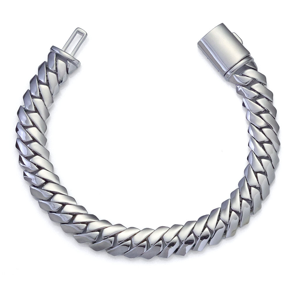 Grand Polished Cuban Link Bracelet
