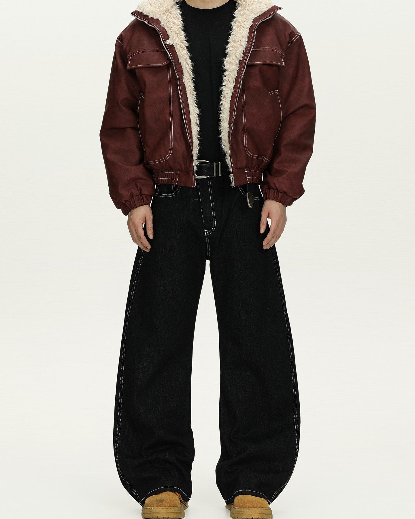 Shearling Lined Flight Jeans
