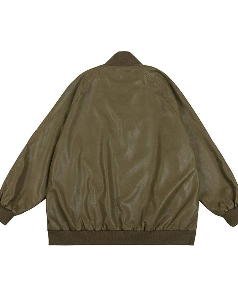 The Ridgepoint Varsity PU Leather Jacket