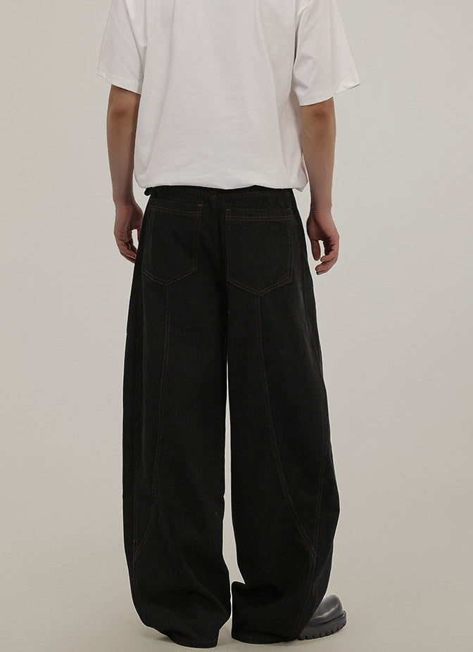 Tailored Wide-Leg Jeans