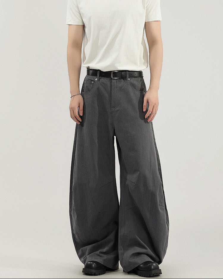 Modern Structured Wide Leg Jeans