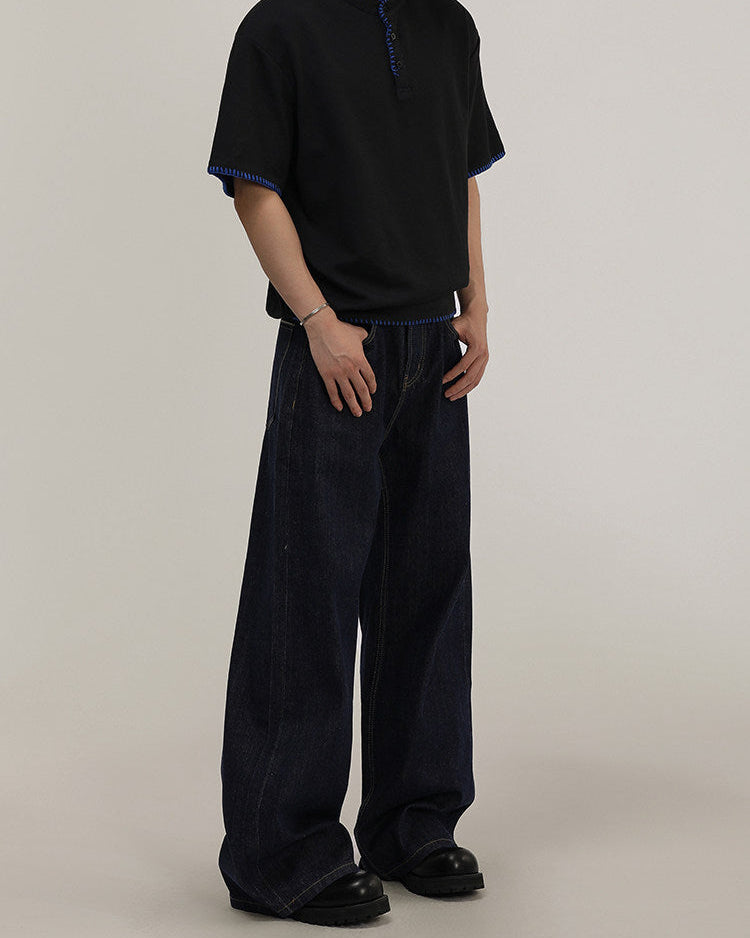 Straight Flow Denim Jeans