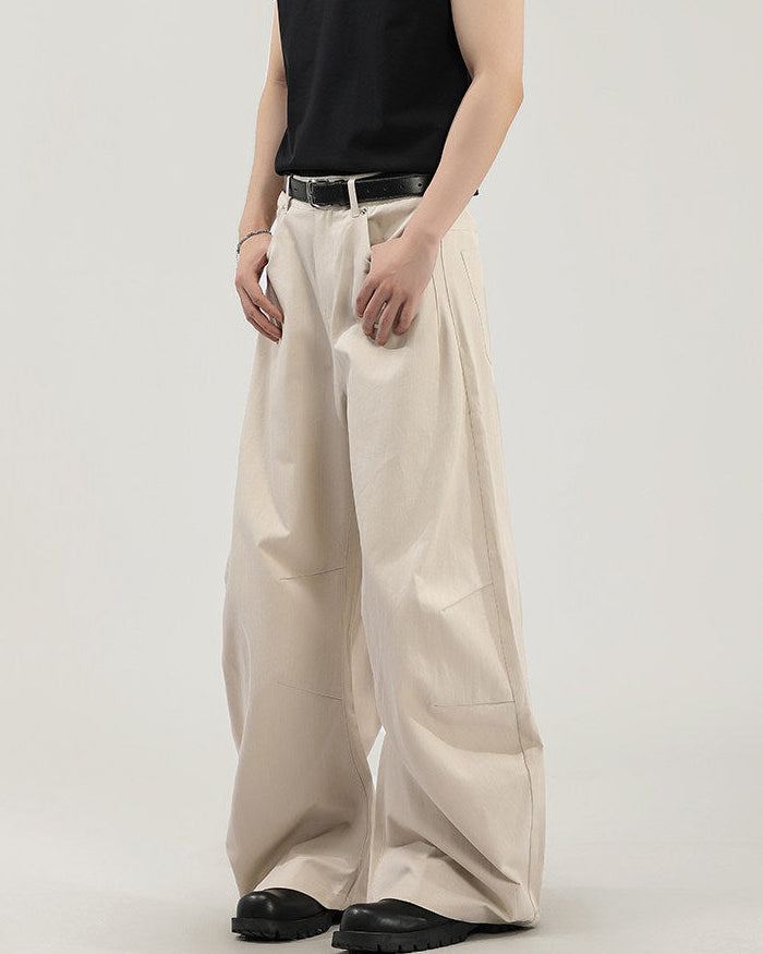 Modern Structured Wide Leg Jeans