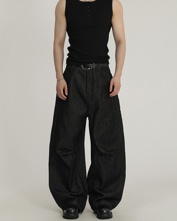 Clean Line Wide Denim Jeans