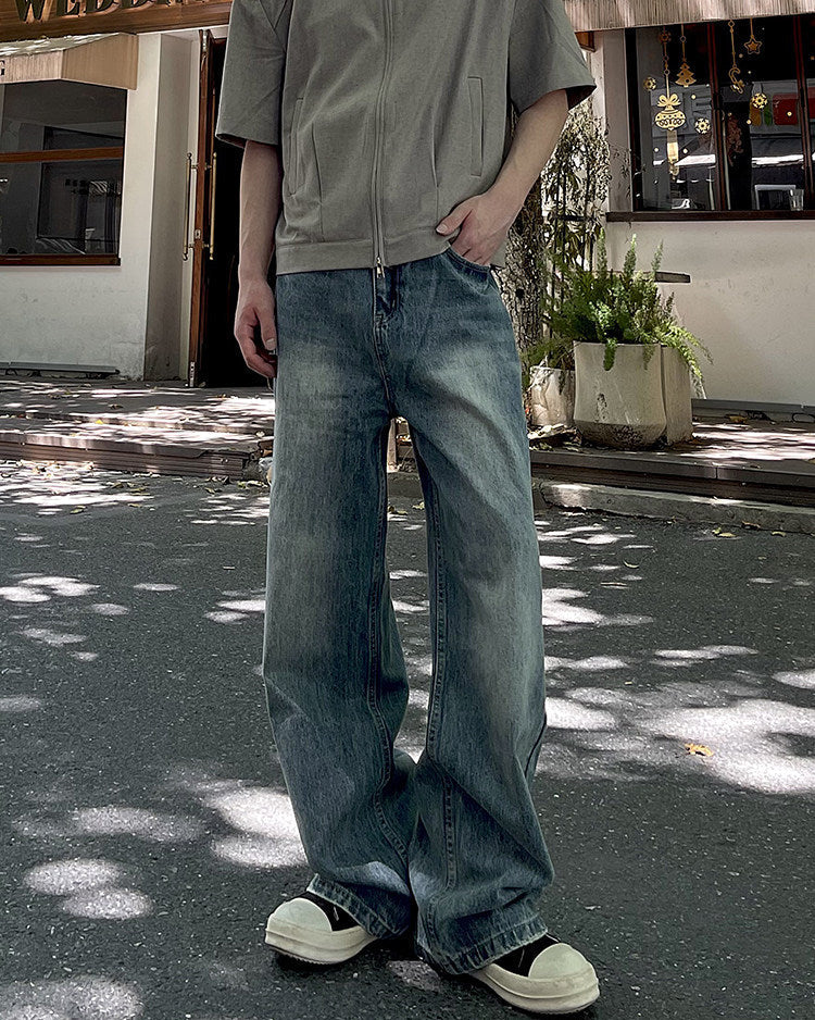 Light Wash Cleanfit Denim Jeans