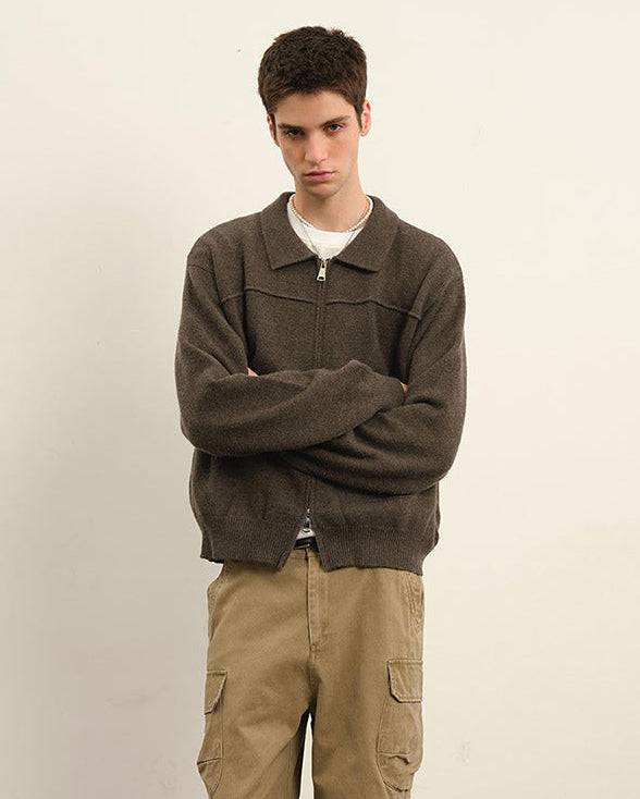 The Halden Knit Zip Jacket
